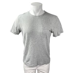 Cole Haan Men's Gray Heather Short Sleeve Crew Neck Pocket T Shirt Tee Top Sz S